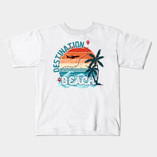 destination beach Kids T-Shirt